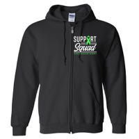 Support TBI Support Squad Traumatic Brain Injury Awareness Full Zip Hoodie