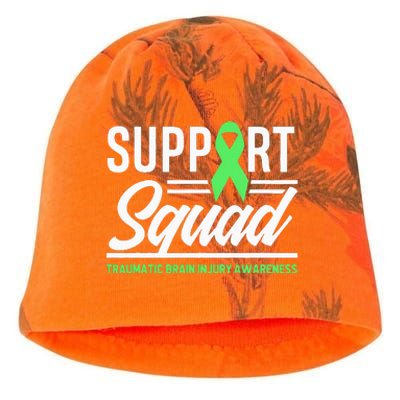 Support TBI Support Squad Traumatic Brain Injury Awareness Kati - Camo Knit Beanie