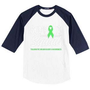 Support TBI Support Squad Traumatic Brain Injury Awareness Baseball Sleeve Shirt