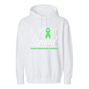 Support TBI Support Squad Traumatic Brain Injury Awareness Garment-Dyed Fleece Hoodie