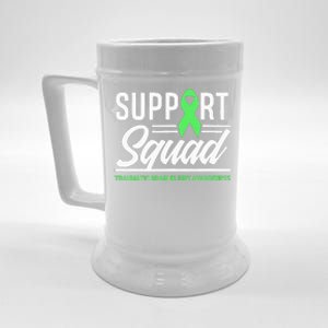 Support TBI Support Squad Traumatic Brain Injury Awareness Beer Stein