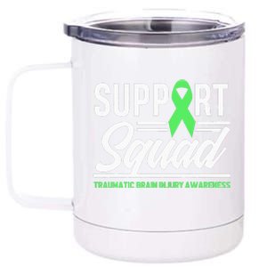 Support TBI Support Squad Traumatic Brain Injury Awareness 12 oz Stainless Steel Tumbler Cup