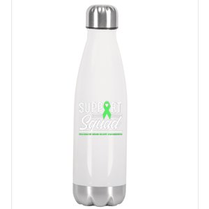 Support TBI Support Squad Traumatic Brain Injury Awareness Stainless Steel Insulated Water Bottle