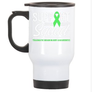 Support TBI Support Squad Traumatic Brain Injury Awareness Stainless Steel Travel Mug