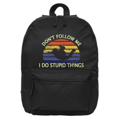 Skydiving Tandem Skydive Skydiver 16 in Basic Backpack