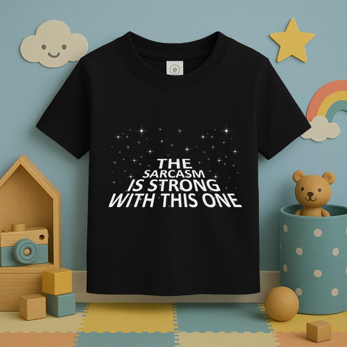 Sarcastic The Sarcasm Is Strong With This One Toddler T-Shirt