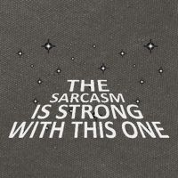 Sarcastic The Sarcasm Is Strong With This One Cotton Canvas Backpack