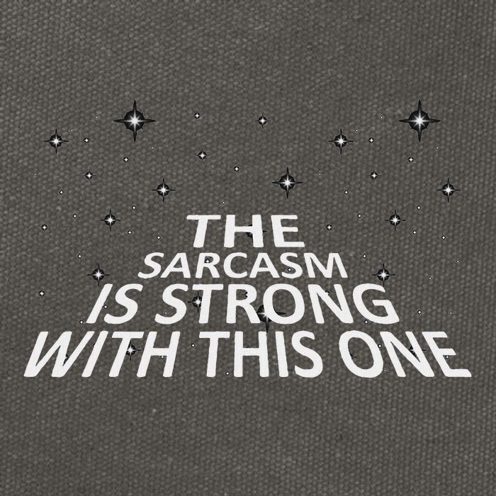 Sarcastic The Sarcasm Is Strong With This One Cotton Canvas Backpack