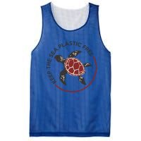 Save The Sea Turtles Keep The Oceans Plastic Free Marine Gift Mesh Reversible Basketball Jersey Tank