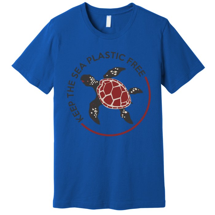 Save The Sea Turtles Keep The Oceans Plastic Free Marine Gift Premium T-Shirt