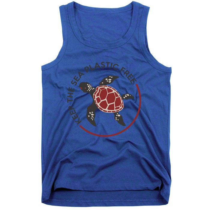 Save The Sea Turtles Keep The Oceans Plastic Free Marine Gift Tank Top