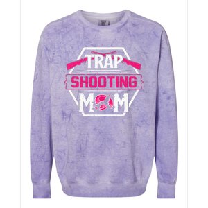 Skeet Trap Shooting Mom funny sport Mother's Day Colorblast Crewneck Sweatshirt