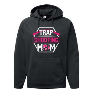 Skeet Trap Shooting Mom funny sport Mother's Day Performance Fleece Hoodie