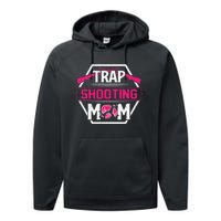 Skeet Trap Shooting Mom funny sport Mother's Day Performance Fleece Hoodie