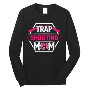 Skeet Trap Shooting Mom funny sport Mother's Day Long Sleeve Shirt