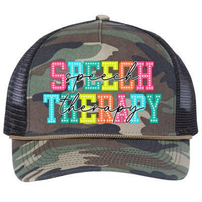 Speech Therapy Retro Rope Trucker Hat Cap