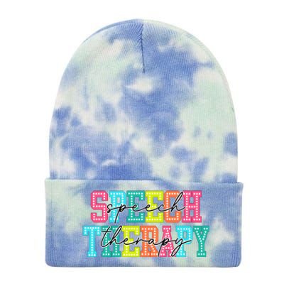 Speech Therapy Tie Dye 12in Knit Beanie