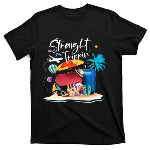 Straight Trippin Summer Vacation Trip Beach Ocean T-Shirt