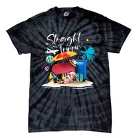 Straight Trippin Summer Vacation Trip Beach Ocean Tie-Dye T-Shirt