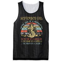 September The Soul Of A Mermaid Vintage Birthday Mesh Reversible Basketball Jersey Tank