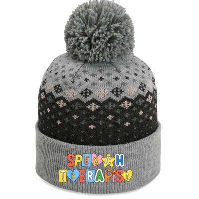 Speech Therapy Speech Language Pathologist Therapist SLP The Baniff Cuffed Pom Beanie