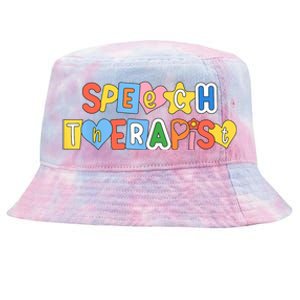 Speech Therapy Speech Language Pathologist Therapist SLP Tie-Dyed Bucket Hat