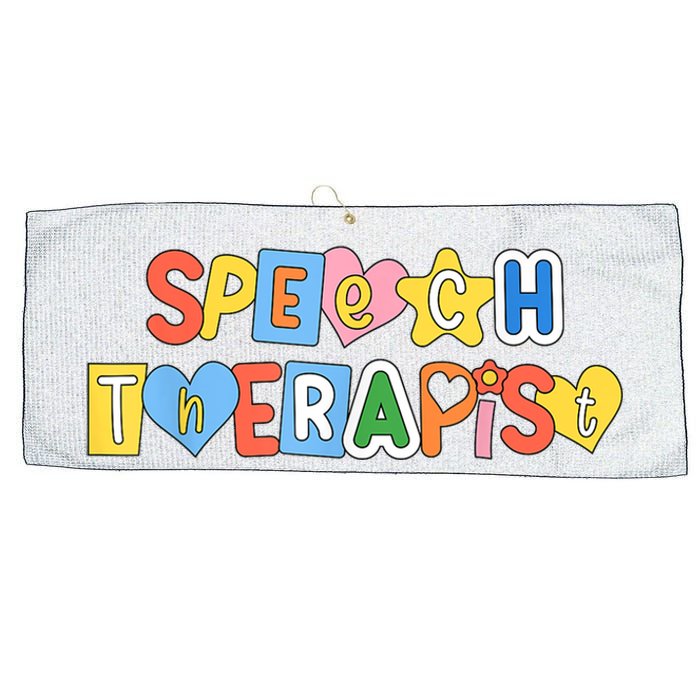 Speech Therapy Speech Language Pathologist Therapist SLP Large Microfiber Waffle Golf Towel