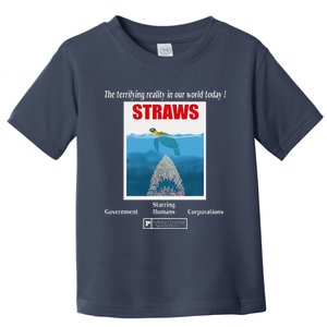 Save The Sea Turtles Anti Straws Campaign Great Earth Day Toddler T-Shirt