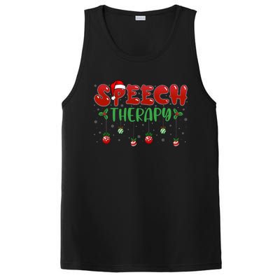 Speech Therapy Santa Hat Slp Speech Therapists Christmas Cool Gift PosiCharge Competitor Tank