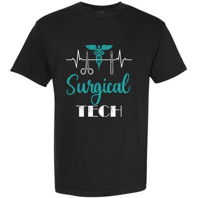 Scrub Tech Surgical Tech Week Technologist Technicians Ekg Cool Gift Garment-Dyed Heavyweight T-Shirt