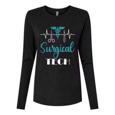 Scrub Tech Surgical Tech Week Technologist Technicians Ekg Cool Gift Womens Cotton Relaxed Long Sleeve T-Shirt