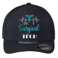 Scrub Tech Surgical Tech Week Technologist Technicians Ekg Cool Gift Flexfit Unipanel Trucker Cap