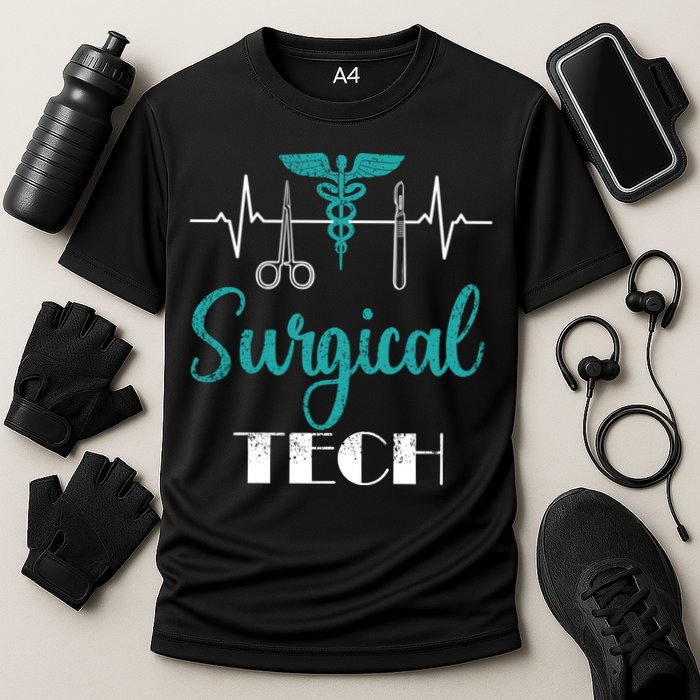 Scrub Tech Surgical Tech Week Technologist Technicians Ekg Cool Gift Performance Shirt