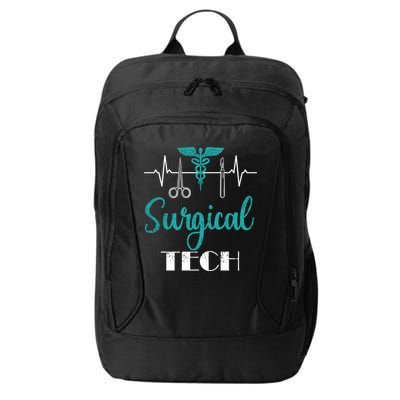 Scrub Tech Surgical Tech Week Technologist Technicians Ekg Cool Gift City Backpack