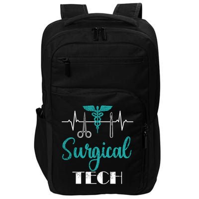 Scrub Tech Surgical Tech Week Technologist Technicians Ekg Cool Gift Impact Tech Backpack