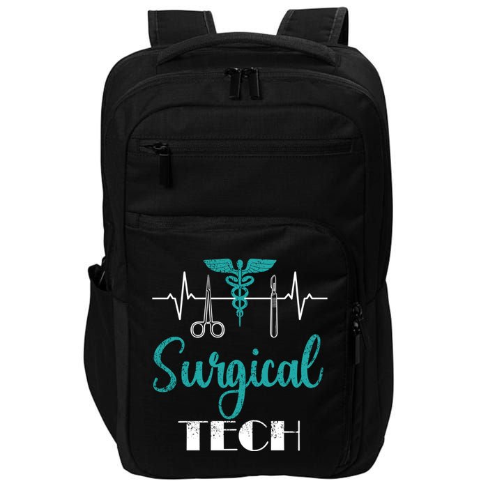 Scrub Tech Surgical Tech Week Technologist Technicians Ekg Cool Gift Impact Tech Backpack