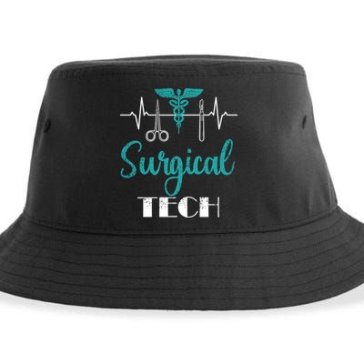Scrub Tech Surgical Tech Week Technologist Technicians Ekg Cool Gift Sustainable Bucket Hat