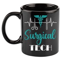 Scrub Tech Surgical Tech Week Technologist Technicians Ekg Cool Gift 11oz C Handle Ceramic Mug