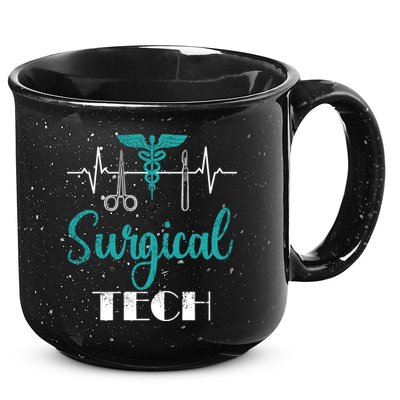 Scrub Tech Surgical Tech Week Technologist Technicians Ekg Cool Gift 15oz Campfire Ceramic Mug