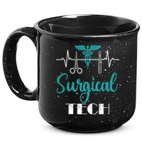 Scrub Tech Surgical Tech Week Technologist Technicians Ekg Cool Gift 15oz Campfire Ceramic Mug