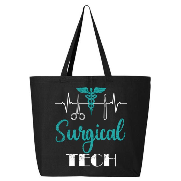 Scrub Tech Surgical Tech Week Technologist Technicians Ekg Cool Gift 25L Jumbo Tote