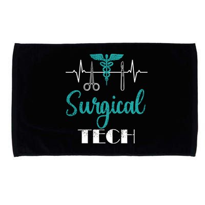 Scrub Tech Surgical Tech Week Technologist Technicians Ekg Cool Gift Microfiber Hand Towel
