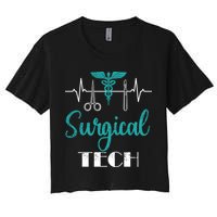 Scrub Tech Surgical Tech Week Technologist Technicians Ekg Cool Gift Crop Top