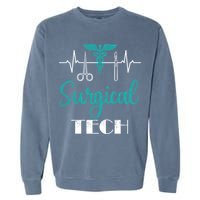 Scrub Tech Surgical Tech Week Technologist Technicians Ekg Cool Gift Garment-Dyed Sweatshirt
