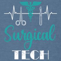 Scrub Tech Surgical Tech Week Technologist Technicians Ekg Cool Gift Garment-Dyed Sweatshirt