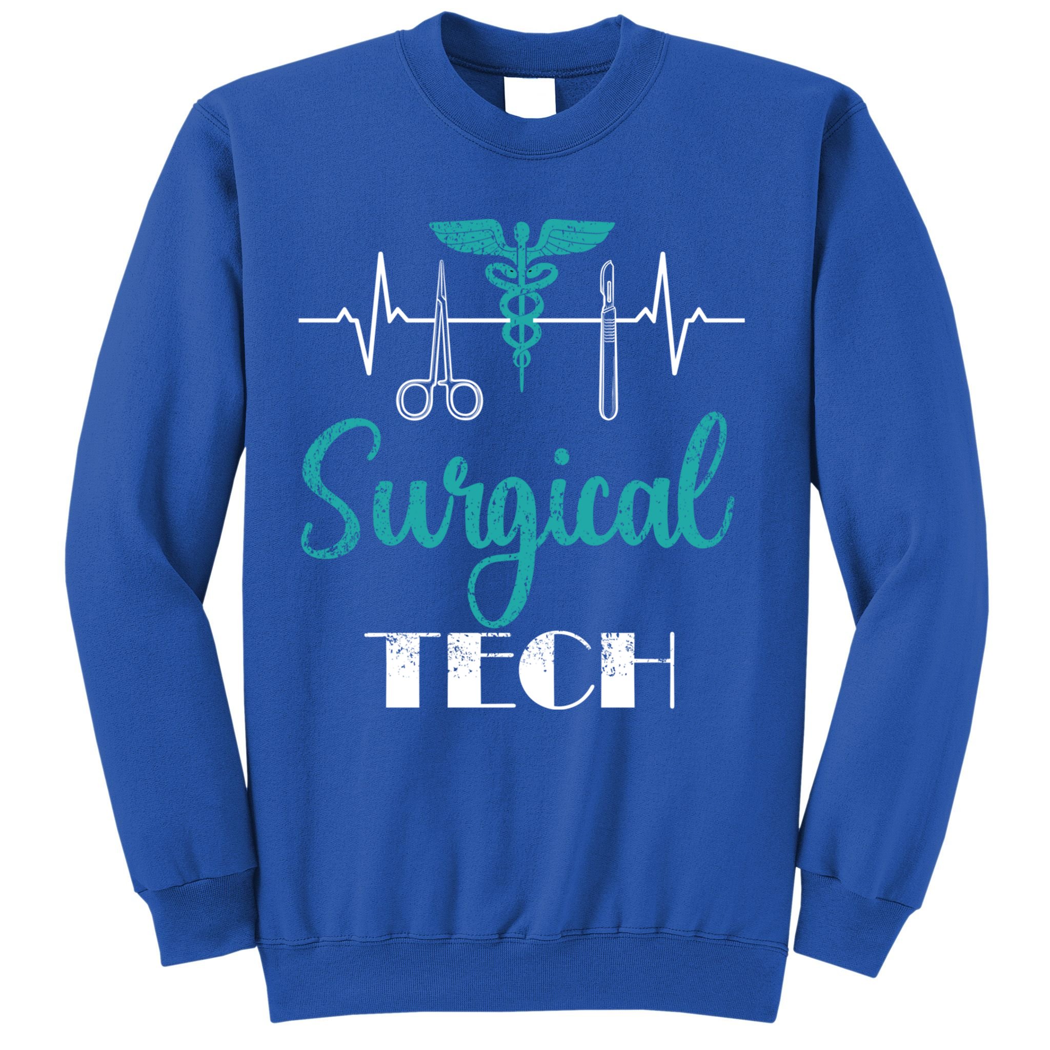 Scrub Tech Surgical Tech Week Technologist Technicians Ekg Cool Gift Sweatshirt