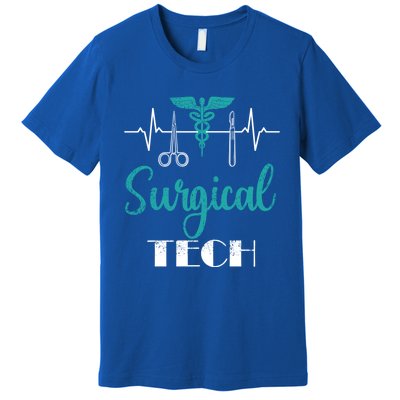 Scrub Tech Surgical Tech Week Technologist Technicians Ekg Cool Gift Premium T-Shirt