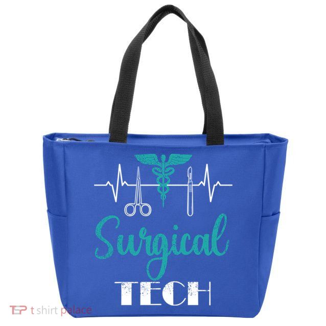 Scrub Tech Surgical Tech Week Technologist Technicians Ekg Cool Gift Zip Tote Bag