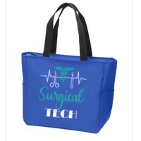 Scrub Tech Surgical Tech Week Technologist Technicians Ekg Cool Gift Zip Tote Bag