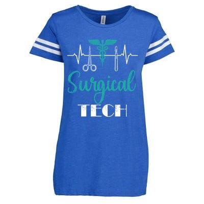 Scrub Tech Surgical Tech Week Technologist Technicians Ekg Cool Gift Enza Ladies Jersey Football T-Shirt